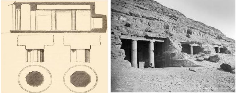 مقابر صخره ای در معماری مصر